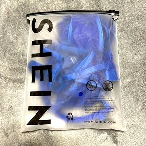 Blue floral lace underwire lingerie set without stocking